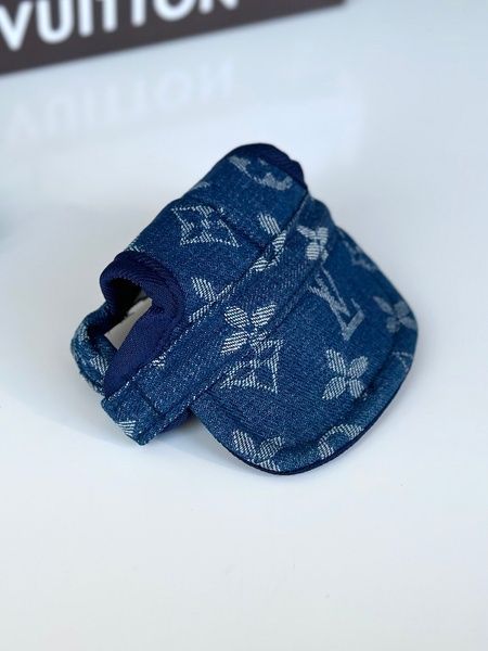 Кепка для собак Louis Vuitton с регулятором объема, синяя 243-1-XS-BLUE фото