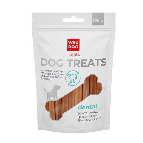 Лакомство для собак WAUDOG Treats &laquo;Стоматологическая палочка со вкусом трески&raquo;, 100 г 4455 фото