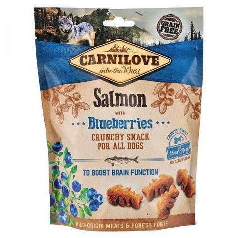 Ласощі Carnilove Dog Crunchy Snack для собак, лосось та чорниця, 200 г 100408/8851 фото