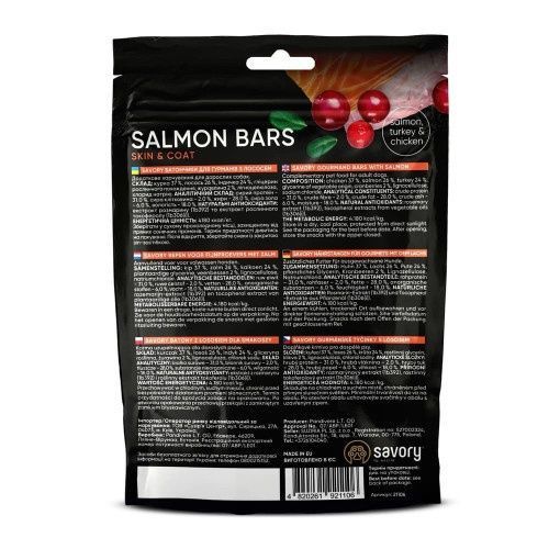 Джерки Savory Bars With Salmon, батончики з лососем 100 г 21106 фото