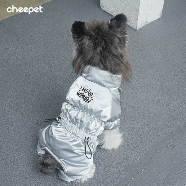 Зимний комбинезон Cheepet водоотталкивающий для собак мелких и средних пород | Зимняя одежда для собак 182-S фото
