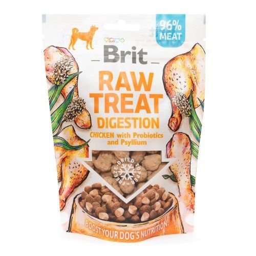 Ласощі для собак Brit Raw Treat freeze-dried Digestion для травлення, курка, 40 г 112131 фото