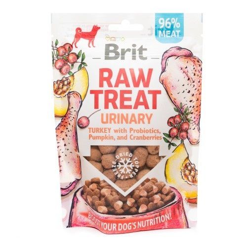 Лакомство для собак Brit Raw Treat freeze-dried Urinary для профилактики мочекаменной болезни, индейка, 40 г 112134 фото