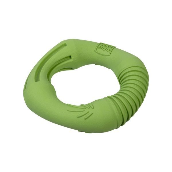 Игрушка для собак WAUDOG Fun Natural Кольцо, биоразлагаемая резина, 12 см, зеленая 621218 фото